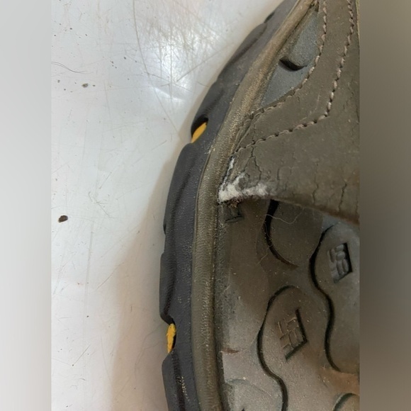 Columbia Mens Interchange Green Leather Flat Comfort Sports Sandals Shoes Sz 12 - Picture 4 of 8